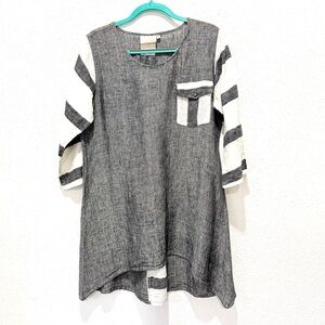 Paper Lce Chic Striped Women's Tunic XL